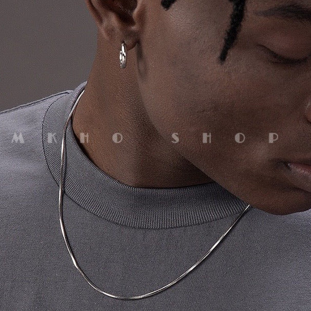 THE SILVER SNAKE NECKLACE(MEN)