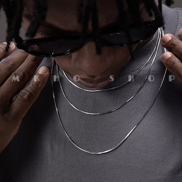 THE SILVER SNAKE NECKLACE(MEN)