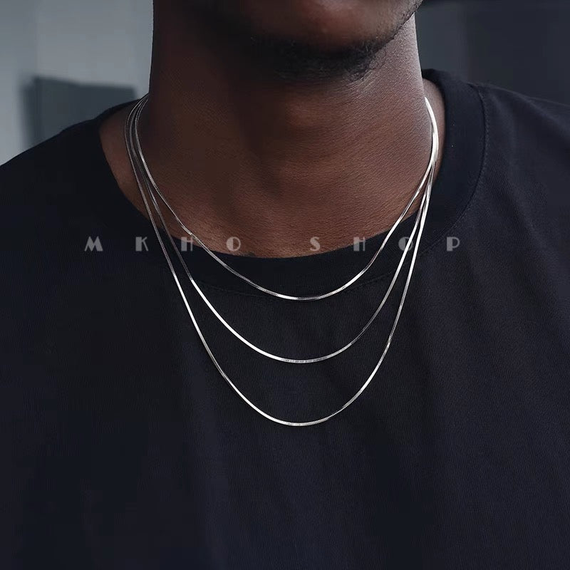 THE SILVER SNAKE NECKLACE(MEN)