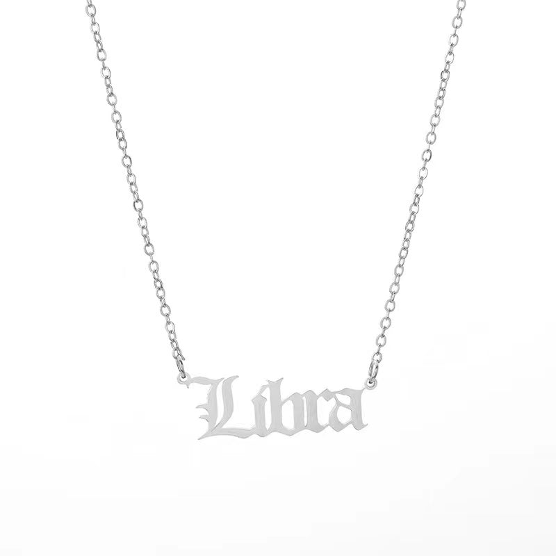 THE ZODIAC SCRIPT NECKLACE