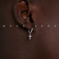 THE CROSS SET HOPE SILVER EARRINGS(MEN）