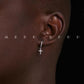 THE CROSS SET HOPE SILVER EARRINGS(MEN）