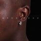 THE ICE HOPE SILVER EARRINGS(MEN)