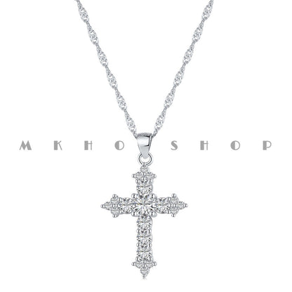 THE CROSS SILVER NECKLACE