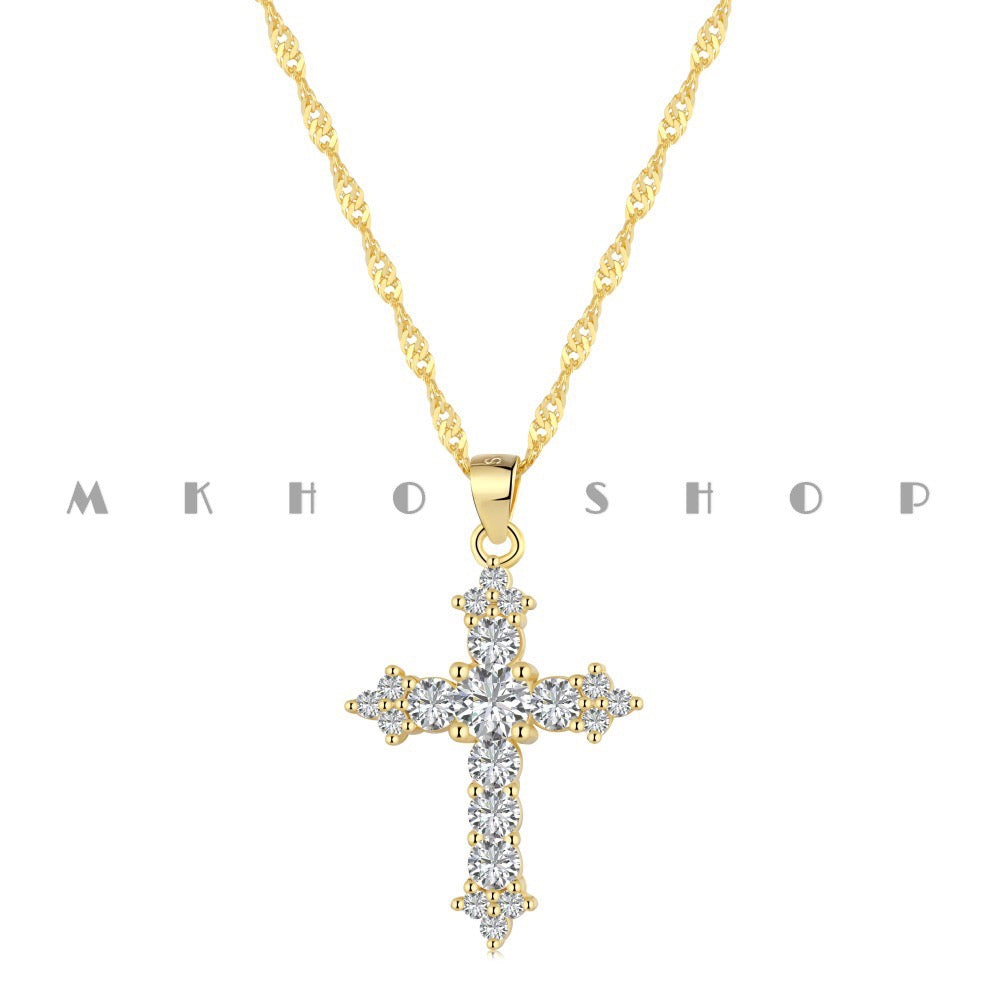 THE CROSS SILVER NECKLACE