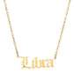 THE ZODIAC SCRIPT  NECKLACE