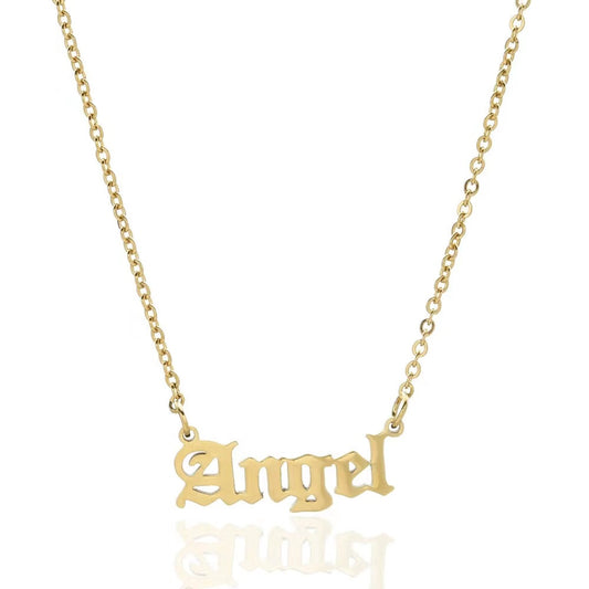 THE SCRIPT NAMEPLATE NECKLACE