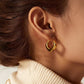 THE SQUARE HOOP EARRINGS