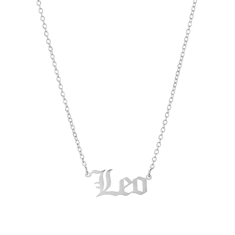 THE ZODIAC SCRIPT  NECKLACE