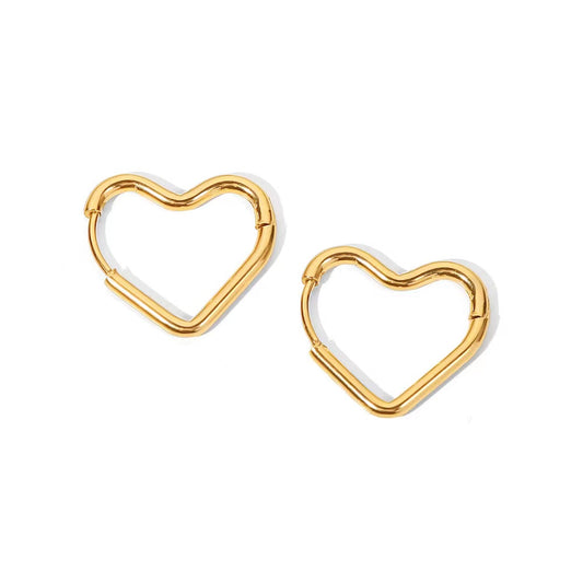 THE BASIC LOVE HEART EARRINGS