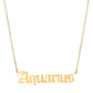 THE ZODIAC SCRIPT  NECKLACE