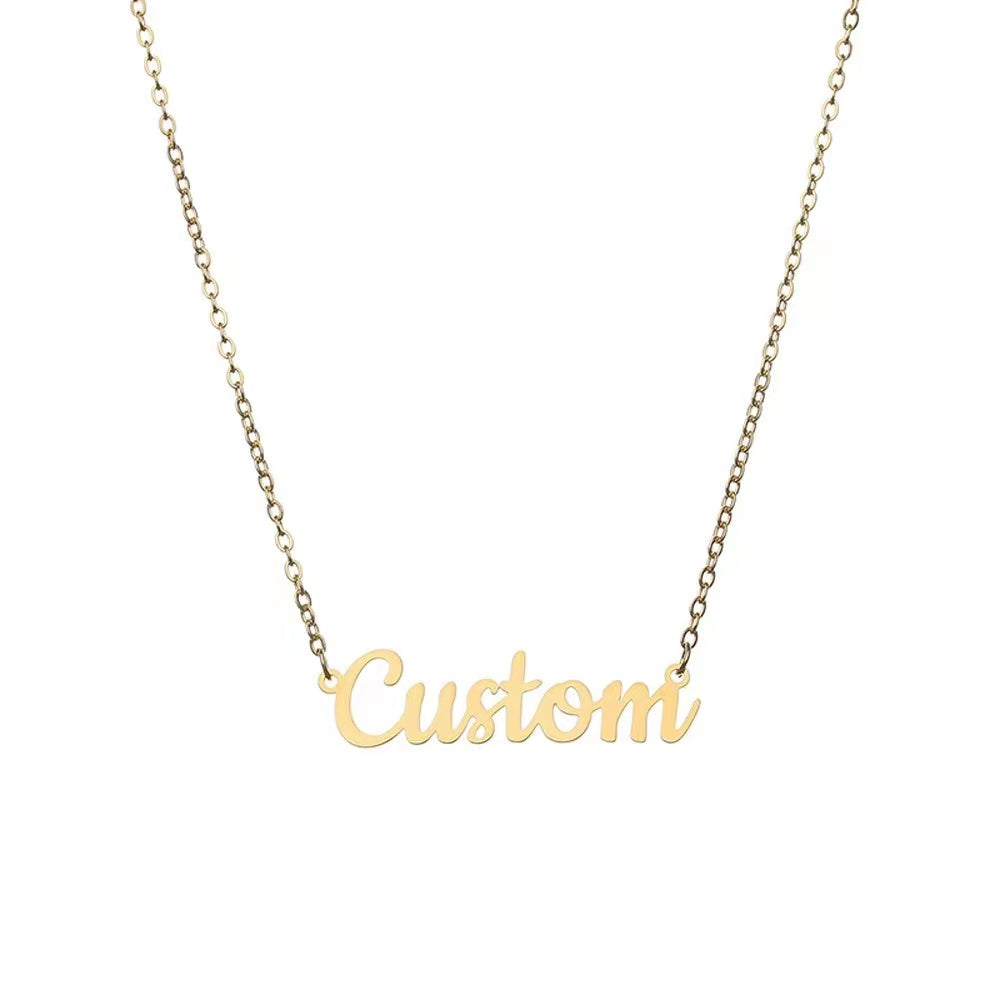 THE SCRIPT NAMEPLATE NECKLACE