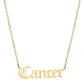 THE ZODIAC SCRIPT  NECKLACE